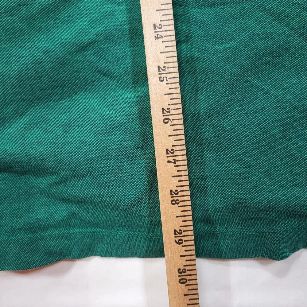 Banana Republic Men's XXL Tall Green Performance Pique Short Sleeve Polo‎
